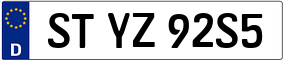 Truck License Plate